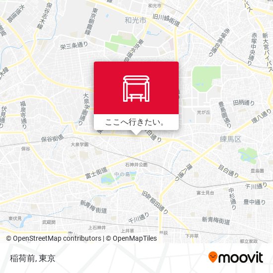 稲荷前地図