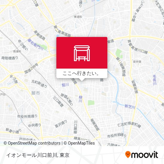 イオンモール川口前川地図