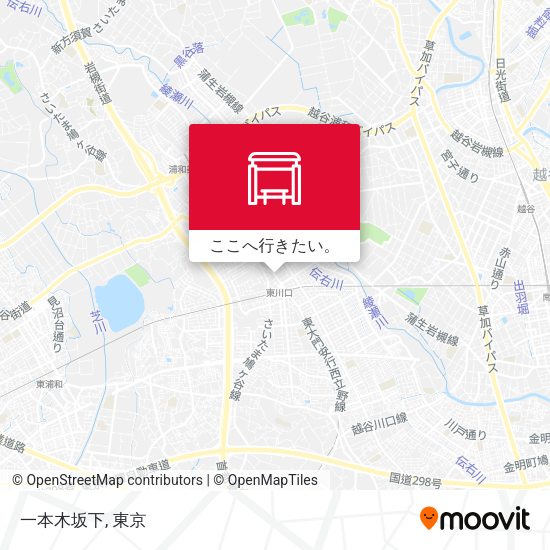一本木坂下地図