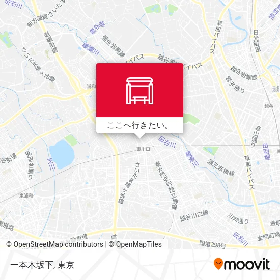 一本木坂下地図