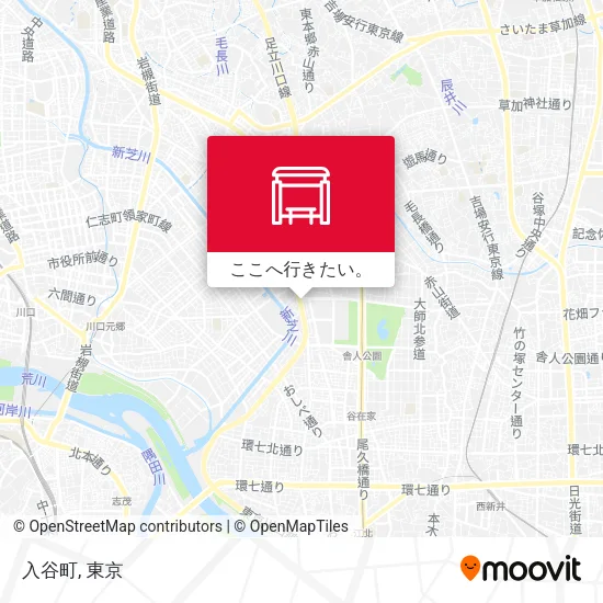 入谷町地図