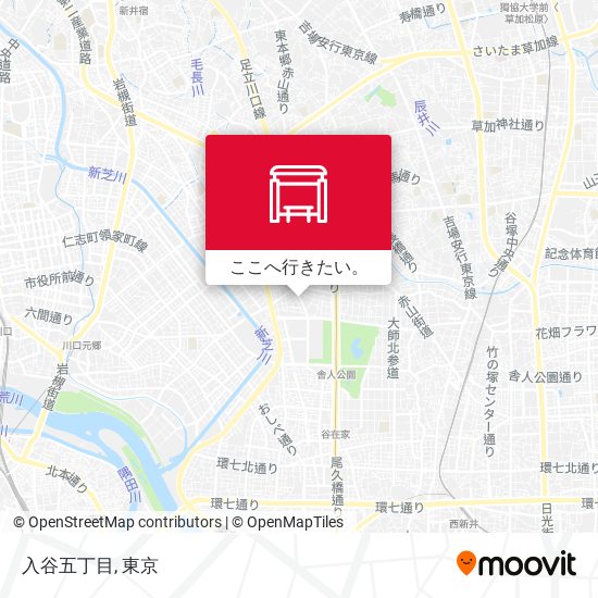入谷五丁目地図