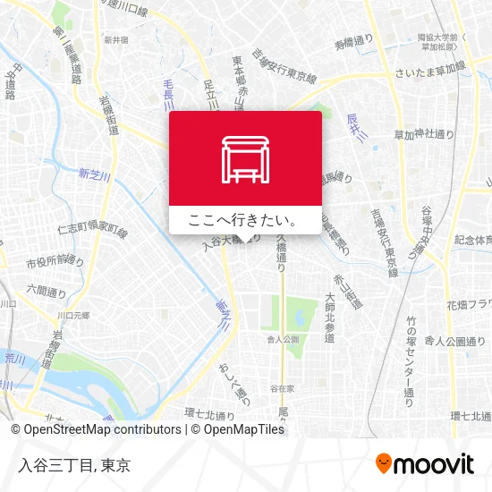 入谷三丁目地図