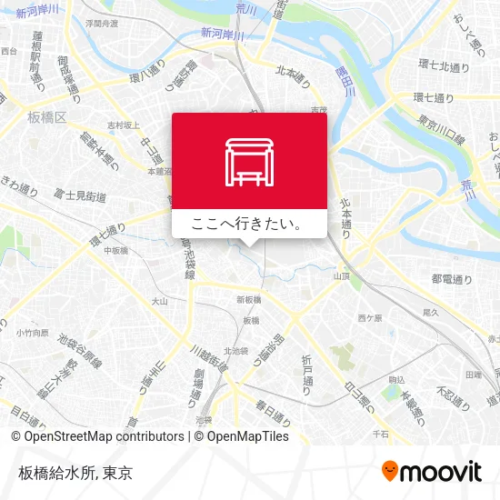 板橋給水所地図