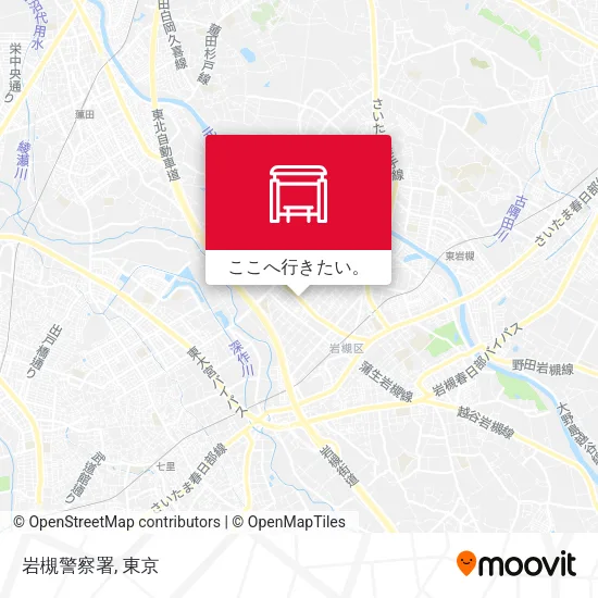 岩槻警察署地図