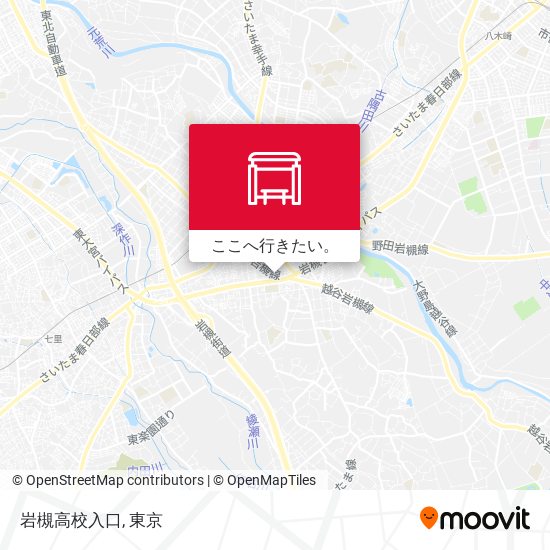 岩槻高校入口地図