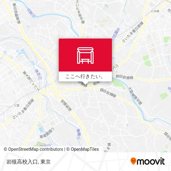 岩槻高校入口地図