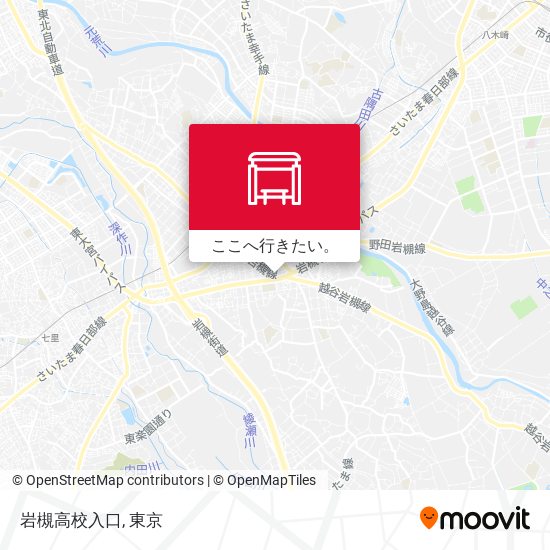 岩槻高校入口地図