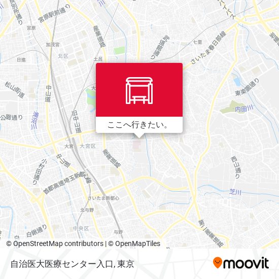 自治医大医療センター入口地図