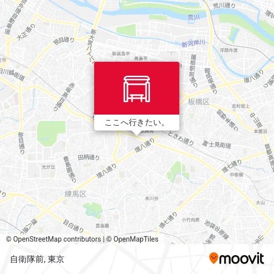 自衛隊前地図