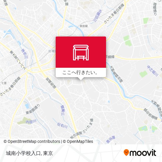 城南小学校入口地図