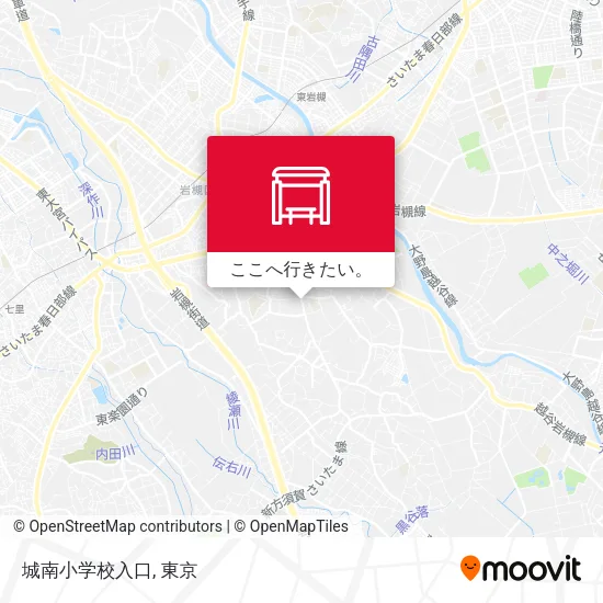 城南小学校入口地図