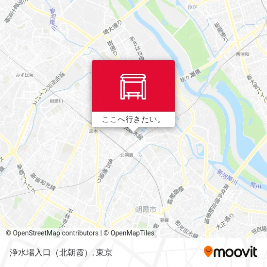 浄水場入口（北朝霞）地図