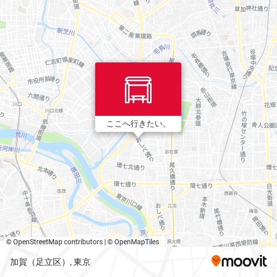 加賀（足立区）地図