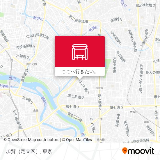 加賀（足立区）地図