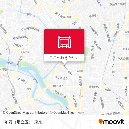加賀（足立区）地図