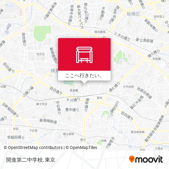開進第二中学校地図