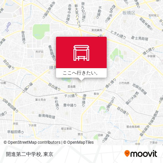 開進第二中学校地図