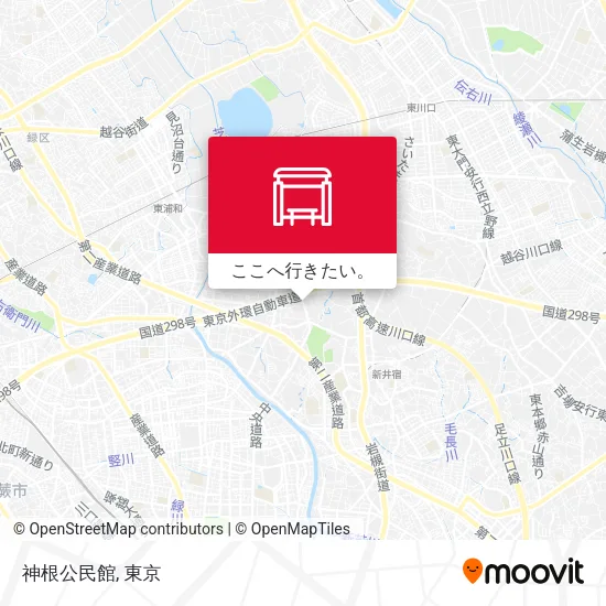 神根公民館地図