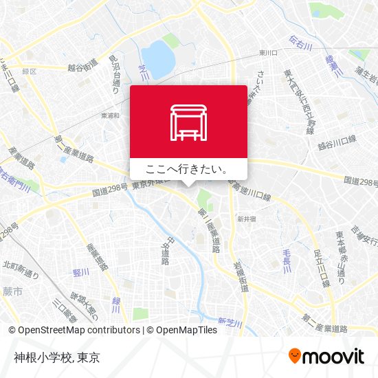 神根小学校地図