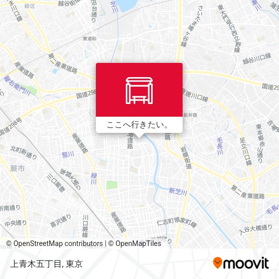 上青木五丁目地図