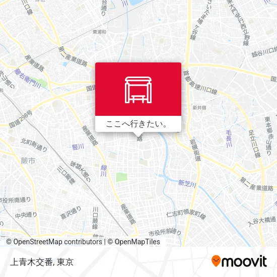 上青木交番地図