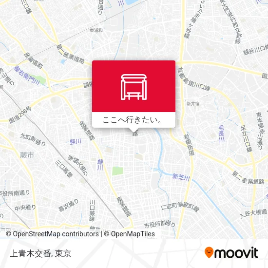 上青木交番地図