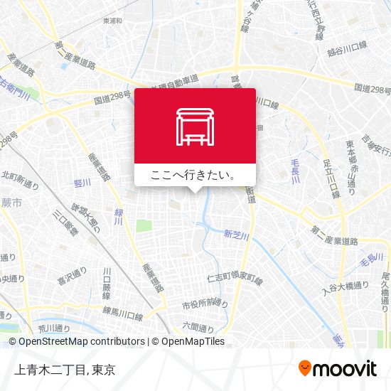 上青木二丁目地図
