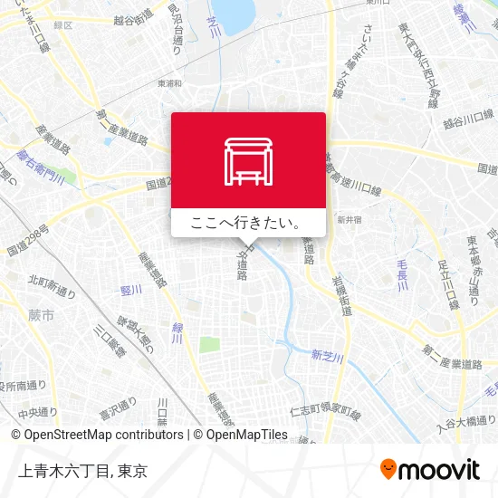 上青木六丁目地図