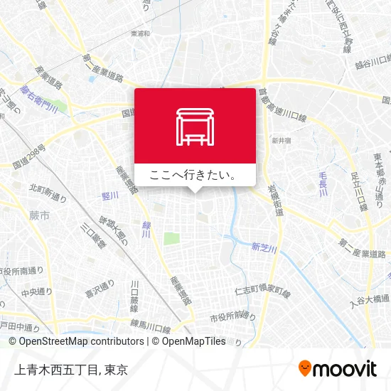 上青木西五丁目地図