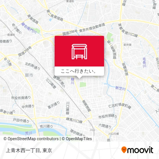 上青木西一丁目地図