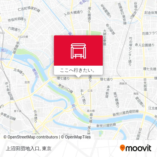 上沼田団地入口地図