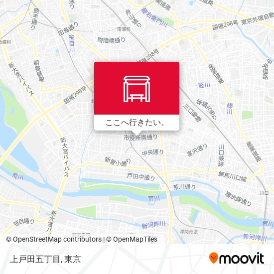 上戸田五丁目地図