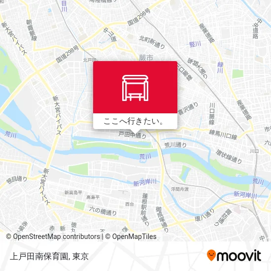 上戸田南保育園地図