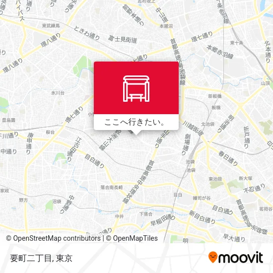 要町二丁目地図