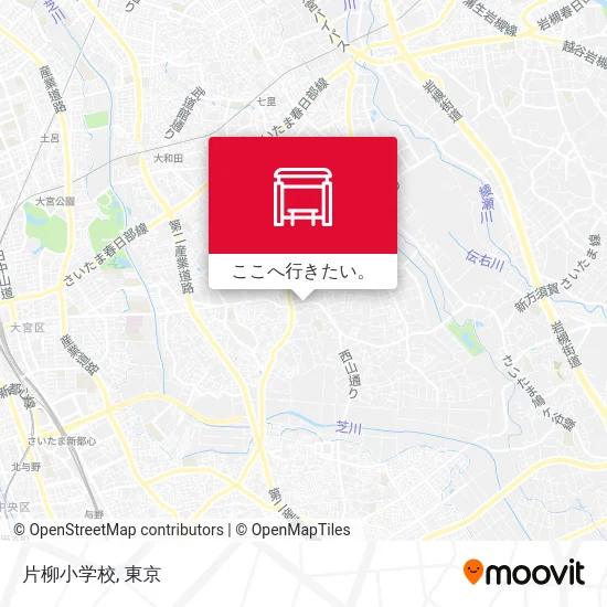 片柳小学校地図