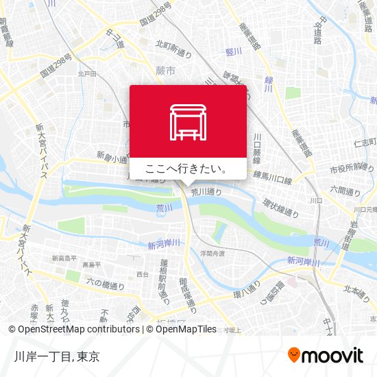 川岸一丁目地図