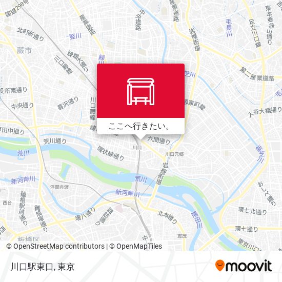 川口駅東口地図