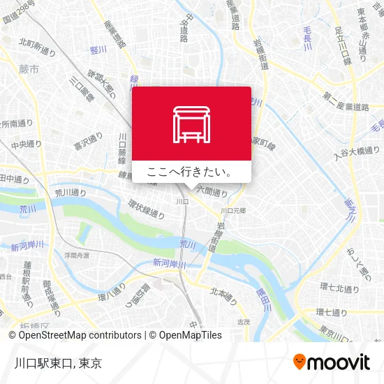 川口駅東口地図