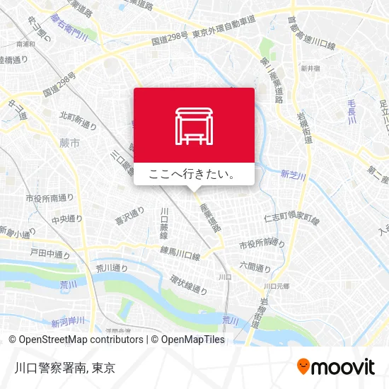 川口警察署南地図