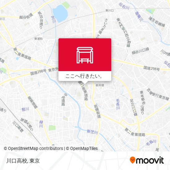 川口高校地図