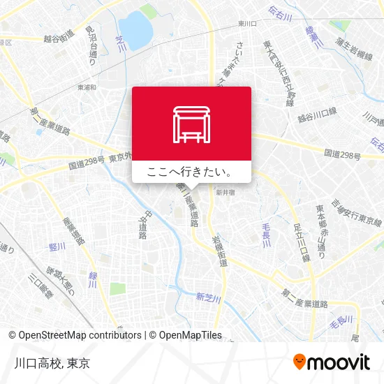 川口高校地図