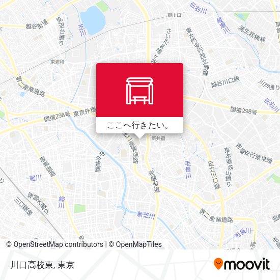川口高校東地図