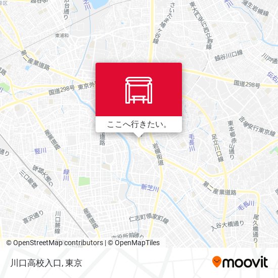 川口高校入口地図