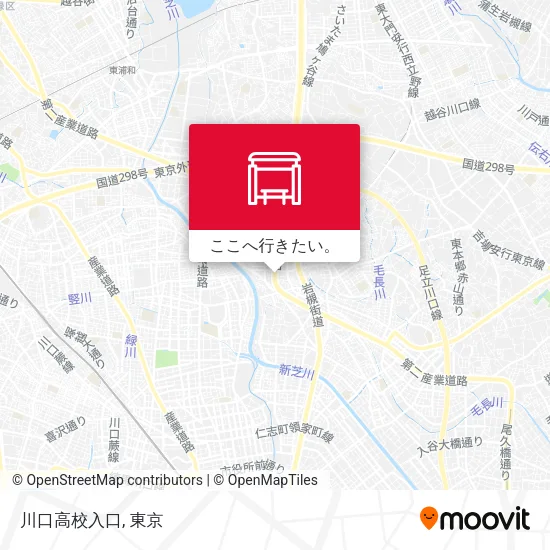 川口高校入口地図
