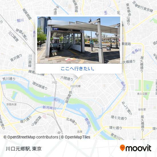 川口元郷駅地図