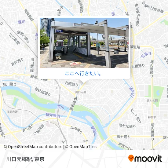 川口元郷駅地図