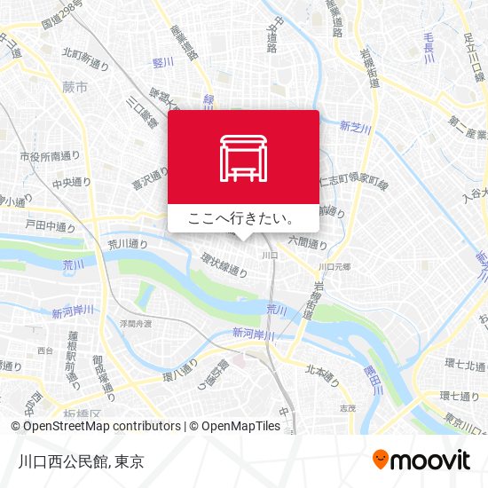 川口西公民館地図