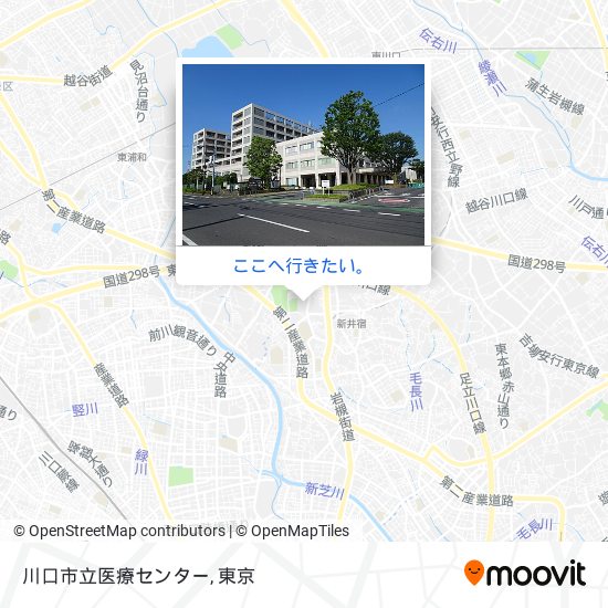 川口市立医療センター地図