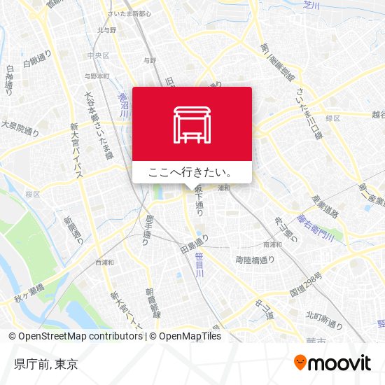 県庁前地図